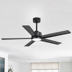 Ventilateur de plafond LED Breezary 65/52/42 à 5 pales avec kit d'éclairage et télécommande