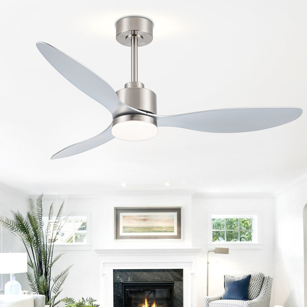 Ventilateur de plafond à DEL de 52 pouces avec télécommande (3 pales)