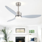 Ventilateur de plafond à DEL de 52 pouces avec télécommande (3 pales)