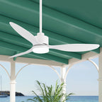 Ventilateur de plafond à DEL de 52 pouces avec télécommande (3 pales)