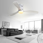 Ventilateur de plafond encastré Sofucor 52 pouces avec télécommande, moteur réversible et éclairage intégré en option