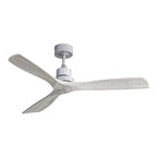 Ventilateur de plafond moderne en bois massif/ABS de 52 pouces avec télécommande (sans lumière), 6 vitesses de vent, flux d'air réversible