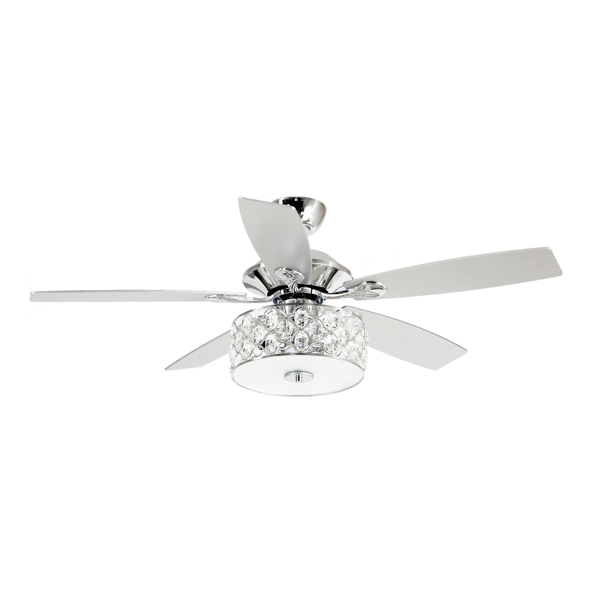 Ventilateur de plafond moderne à 4 lumières avec télécommande
