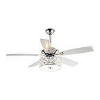Ventilateur de plafond moderne à 4 lumières avec télécommande