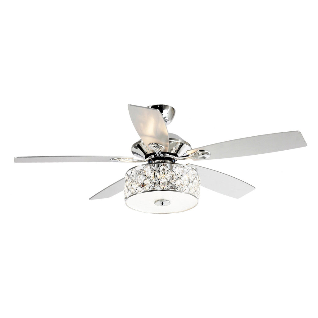 Ventilateur de plafond moderne à 4 lumières avec télécommande