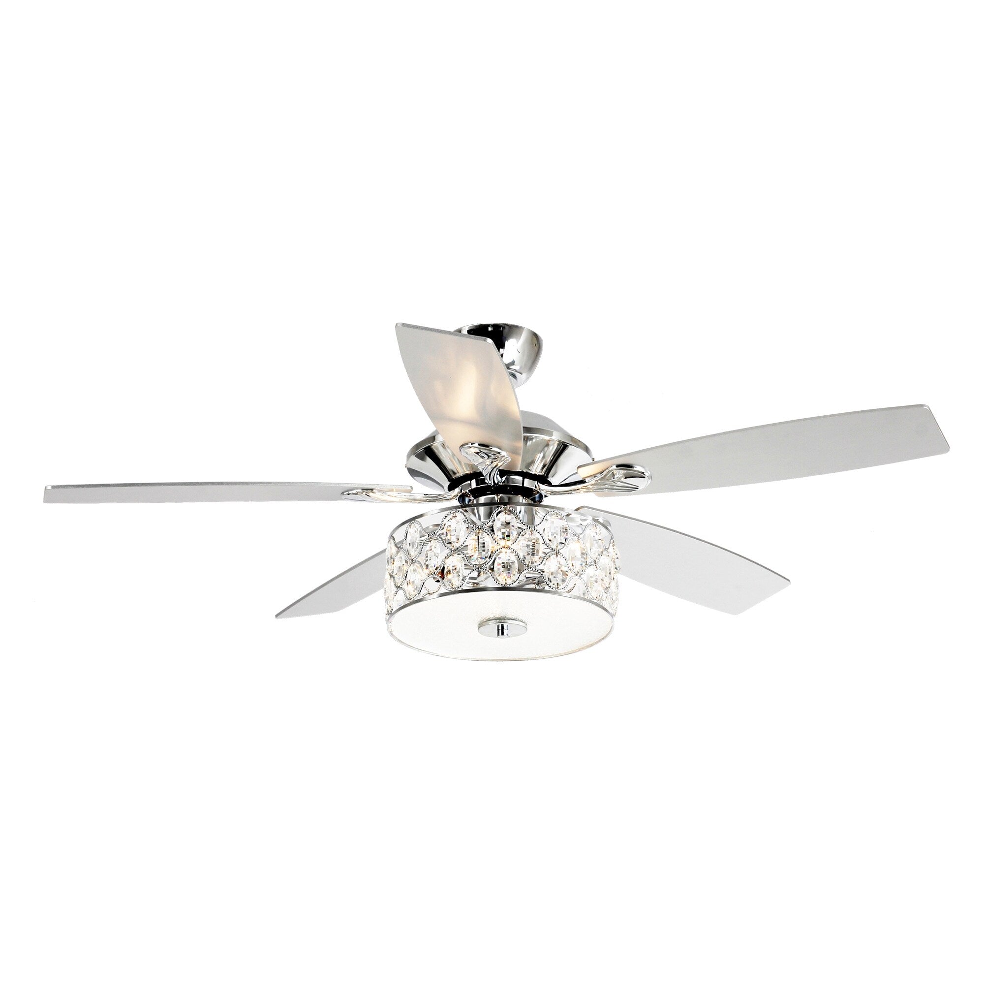 Ventilateur de plafond moderne à 4 lumières avec télécommande