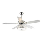 Ventilateur de plafond moderne à 4 lumières avec télécommande