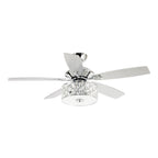 Ventilateur de plafond moderne à 4 lumières avec télécommande