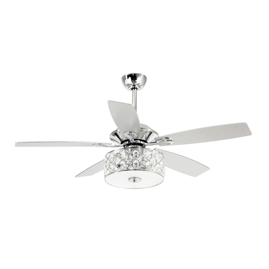 Ventilateur de plafond moderne à 4 lumières avec télécommande