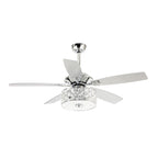 Ventilateur de plafond moderne à 4 lumières avec télécommande