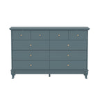 Commode double de 55,1 po de large avec tiroirs de rangement