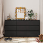 Commode d'appoint à 9 tiroirs 63W pour salon, chambre à coucher