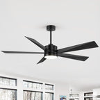 Ventilateur de plafond LED Breezary 65/52/42 à 5 pales avec kit d'éclairage et télécommande