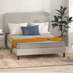 Matelas hybride à ressorts et plateau moyen