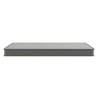 Matelas hybride à ressorts et plateau moyen