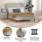 Matelas hybride à ressorts et plateau moyen