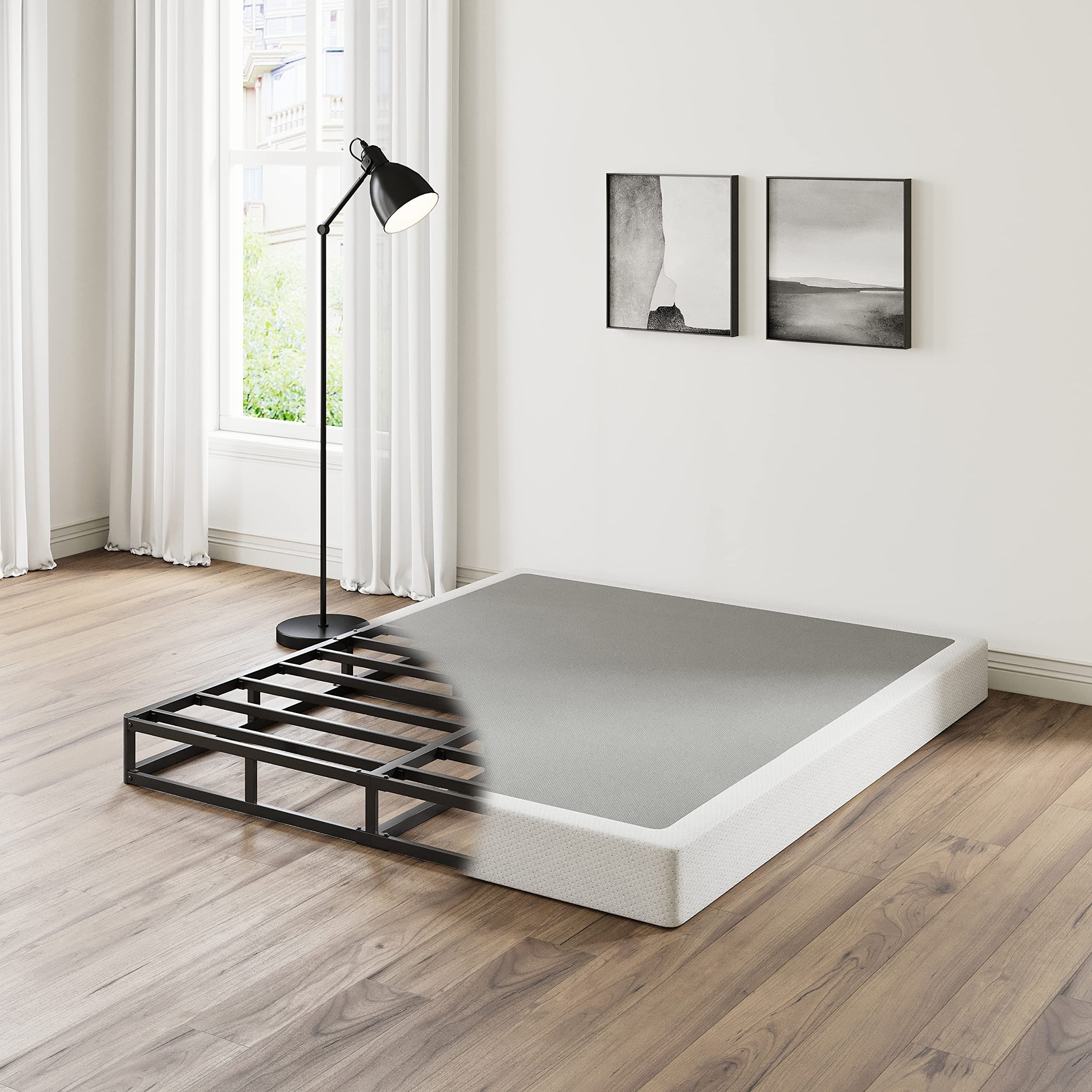 Sommier métallique FSCHOS de 7 pouces, sommier de base, sans pieds