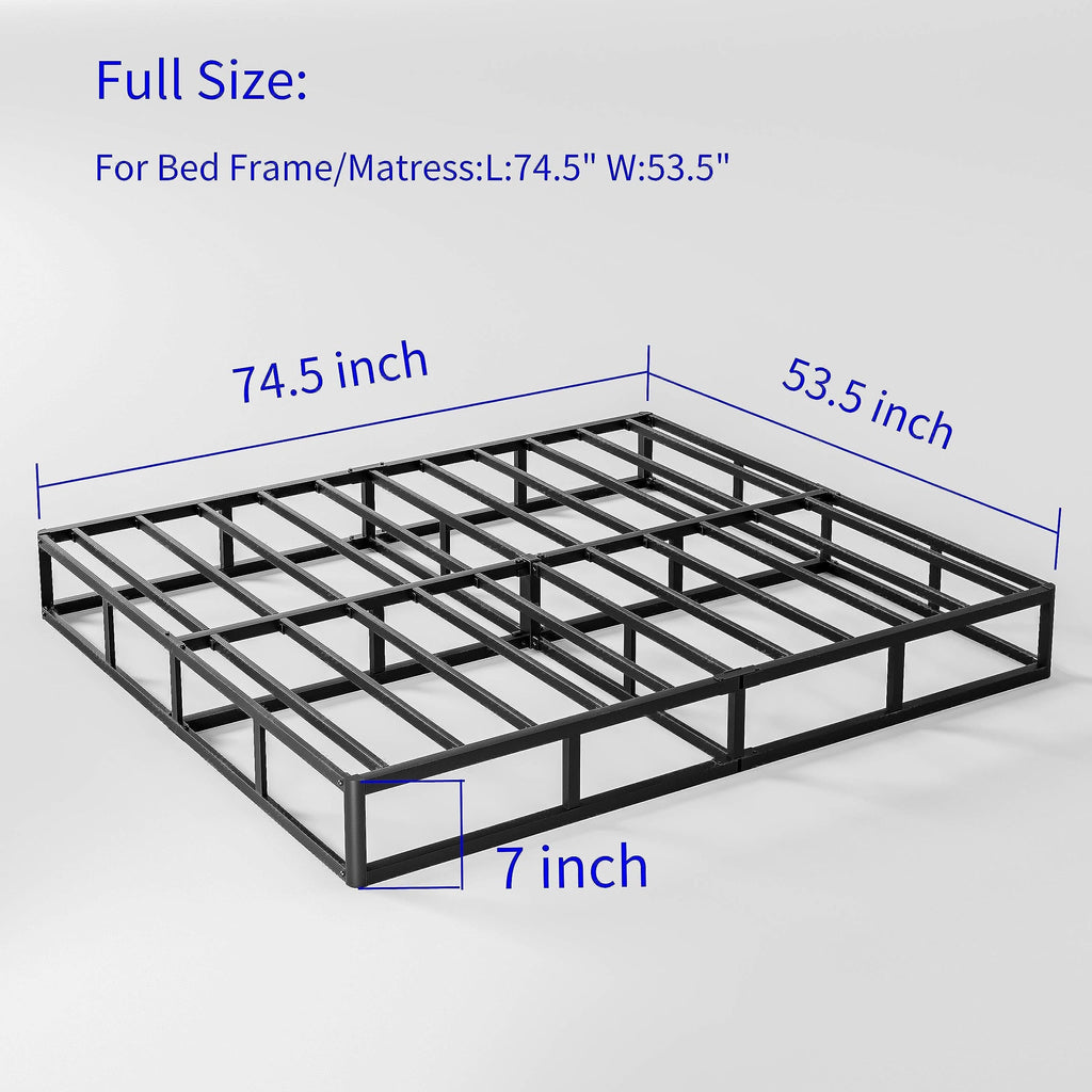 Sommier métallique FSCHOS de 7 pouces, sommier de base, sans pieds