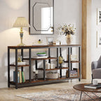 Console de canapé de 70,9 pouces avec rangement, table d'entrée à 3 niveaux pour couloir
