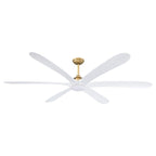 Grand ventilateur de plafond à courant continu à 6 pales en bois flotté de 72 pouces avec lumière et télécommande