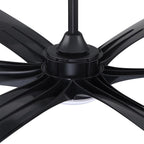 Grand ventilateur de plafond à courant continu à 6 pales en bois flotté de 72 pouces avec lumière et télécommande