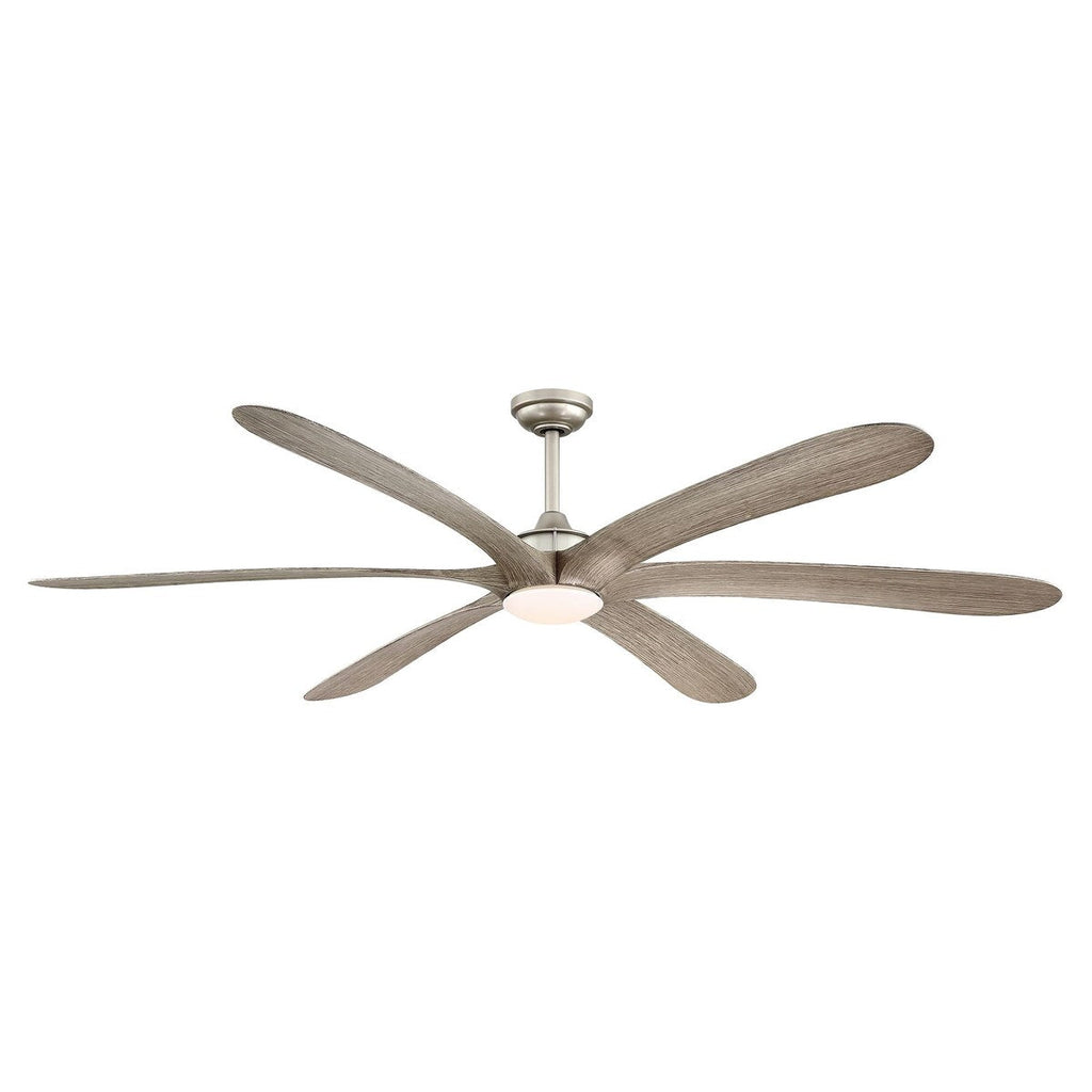 Grand ventilateur de plafond à courant continu à 6 pales en bois flotté de 72 pouces avec lumière et télécommande
