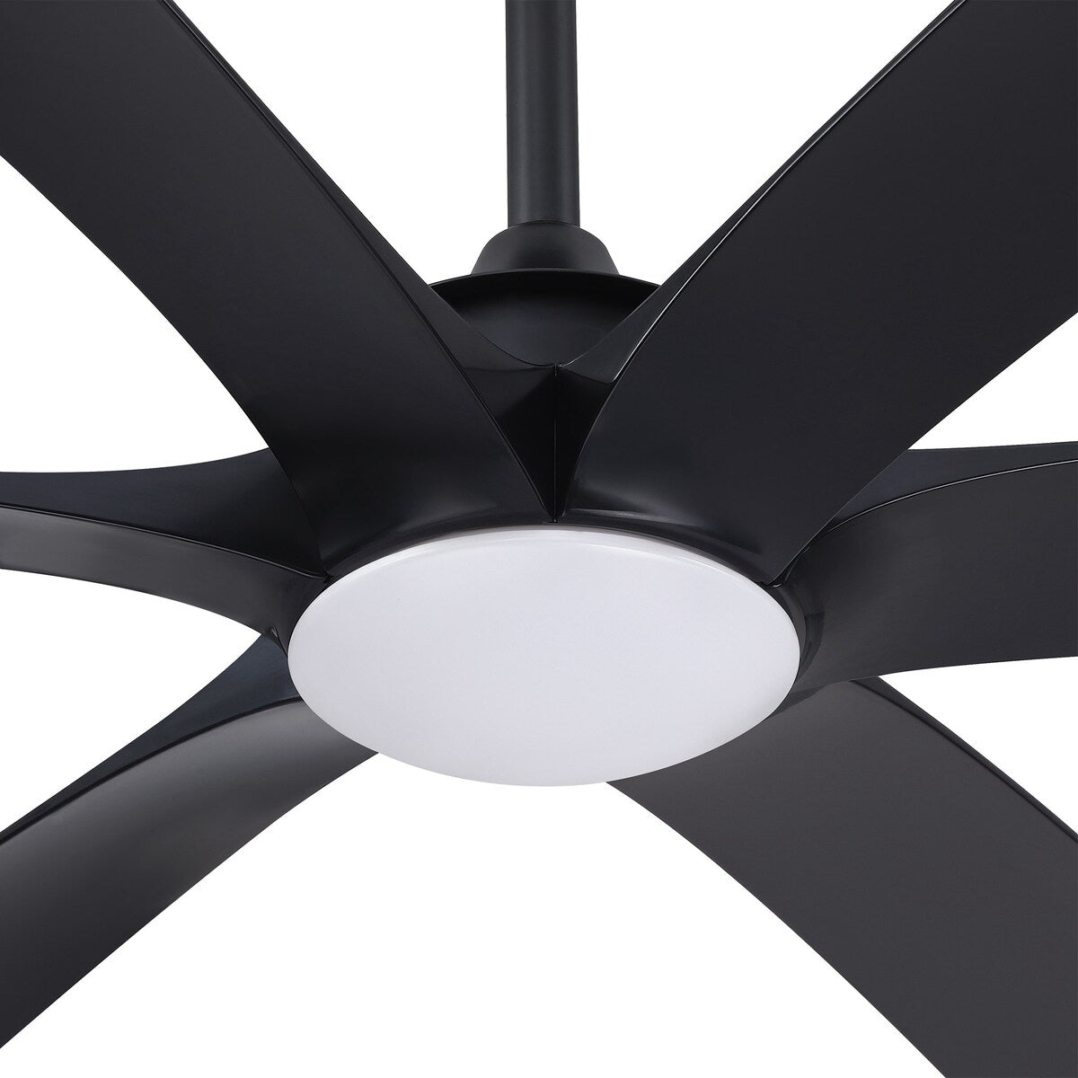 Grand ventilateur de plafond à courant continu à 6 pales en bois flotté de 72 pouces avec lumière et télécommande