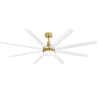 Grand ventilateur de plafond de 72 pouces avec télécommande et éclairage LED - 8 pales