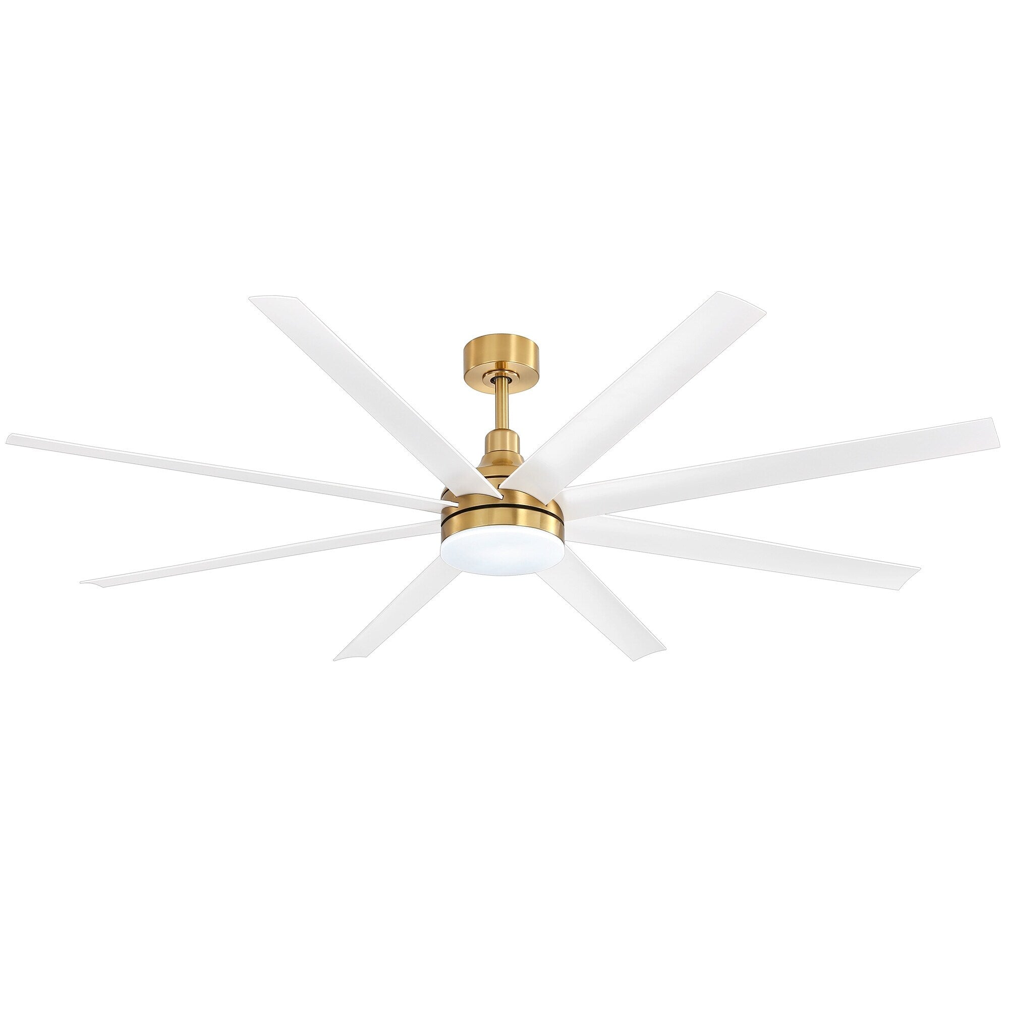 Grand ventilateur de plafond de 72 pouces avec télécommande et éclairage LED - 8 pales