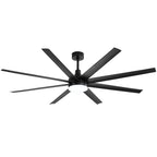 Grand ventilateur de plafond de 72 pouces avec télécommande et éclairage LED - 8 pales