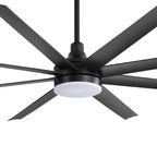Grand ventilateur de plafond de 72 pouces avec télécommande et éclairage LED - 8 pales