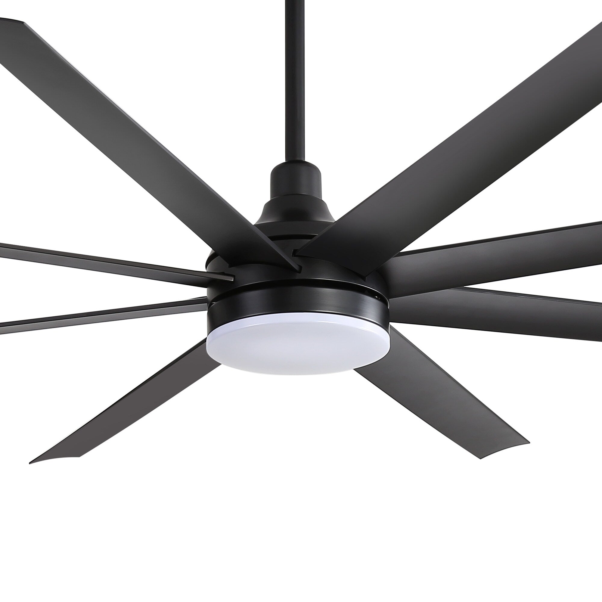 Grand ventilateur de plafond de 72 pouces avec télécommande et éclairage LED - 8 pales