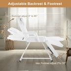 Chaise de massage réglable pour salon de beauté, spa, tatouage, avec tabouret