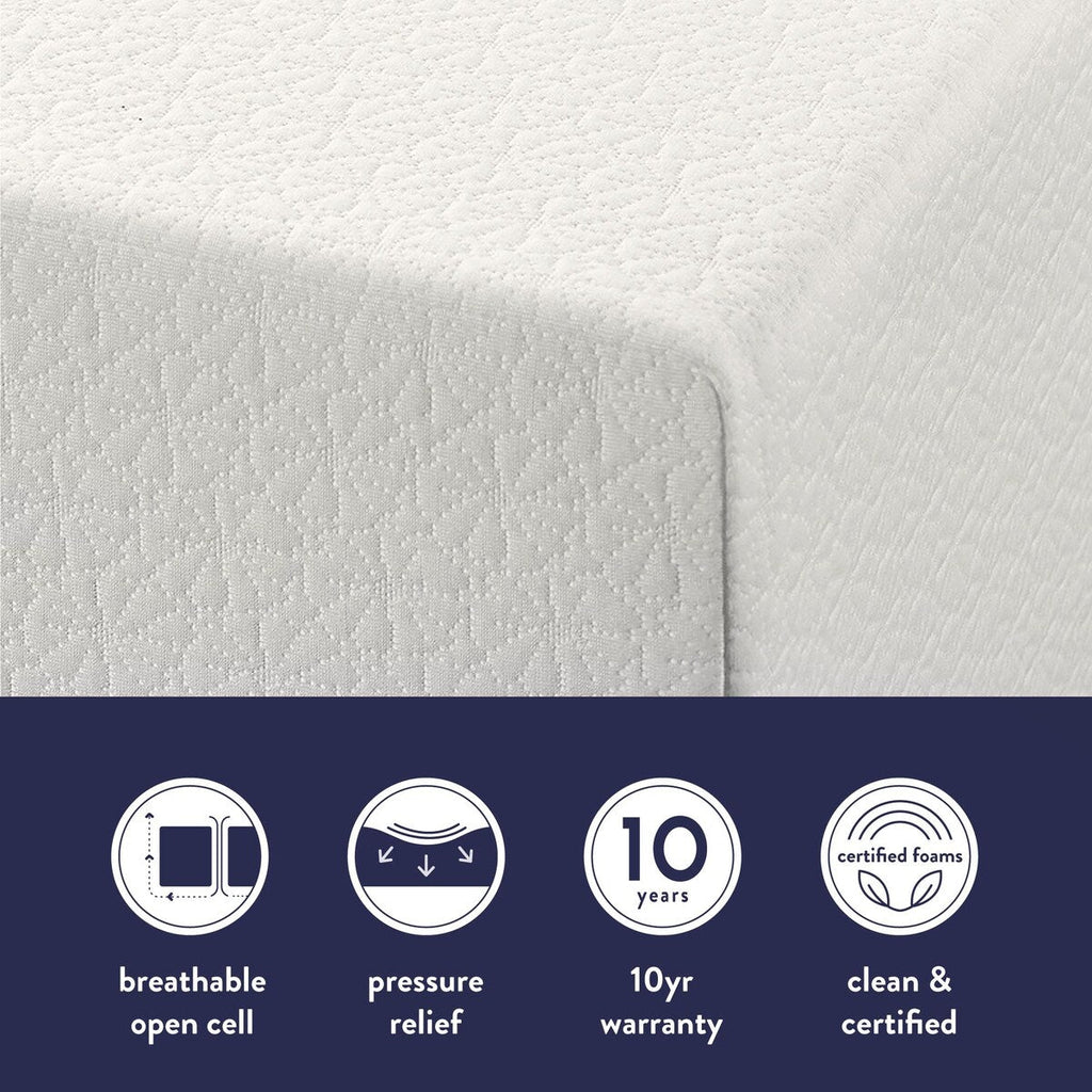 Matelas en mousse à mémoire de forme multicouche de 8 pouces par Crown Comfort