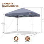 ABCCANOPY Tente à baldaquin facile à monter et durable Tente à baldaquin d'extérieur