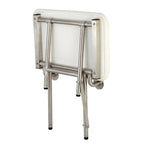 Siège de douche mural pliable bariatrique Adascape 22 x 16 avec supports de sol supplémentaires