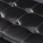 Banc ottoman de rangement en cuir reconstitué Adeco 50