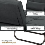 Canapé-lit convertible, canapé-lit, fauteuil inclinable, ottoman, pliable, pour salon