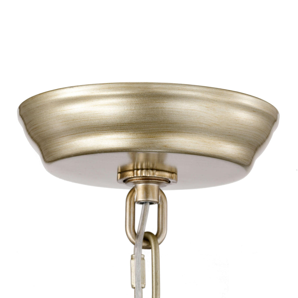 Lustre à abat-jour tambour Anita avec prisme en verre transparent