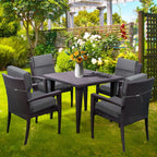 Lot de 4 coussins de chaise à dossier haut Aoodor Patio, 46 ​​x 21 x 4 pouces (coussins uniquement)
