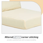 Lot de 4 coussins de chaise à dossier haut Aoodor Patio, 46 ​​x 21 x 4 pouces (coussins uniquement)