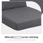 Lot de 4 coussins de chaise à dossier haut Aoodor Patio, 46 ​​x 21 x 4 pouces (coussins uniquement)