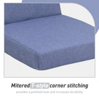 Lot de 4 coussins de chaise à dossier haut Aoodor Patio, 46 ​​x 21 x 4 pouces (coussins uniquement)