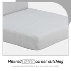 Lot de 4 coussins de chaise à dossier haut Aoodor Patio, 46 ​​x 21 x 4 pouces (coussins uniquement)