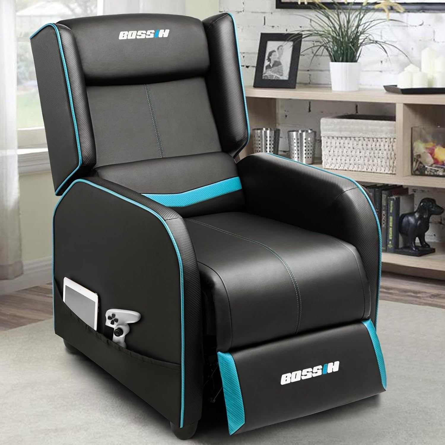 Canapé inclinable ergonomique en cuir PU BOSSIN pour salon