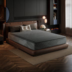 Matelas hybride SweDrea 8/12 po en mousse à mémoire de forme infusée de gel, ferme et respirant, certifié CertiPUR-US, SGS et OEKO-TEX.