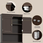 Meuble de rangement pour salle de bain, meuble de rangement pour toilettes, étagère de salle de bain au-dessus des toilettes, toilettes gain de place