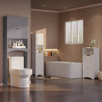 Meuble de rangement pour salle de bain, meuble de rangement pour toilettes, étagère de salle de bain au-dessus des toilettes, toilettes gain de place