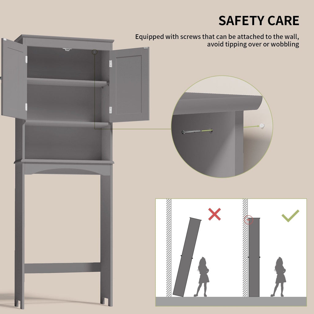 Meuble de rangement pour salle de bain, meuble de rangement pour toilettes, étagère de salle de bain au-dessus des toilettes, toilettes gain de place