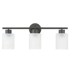 Bellevue Lydia 3 lumières 23 large lampe de salle de bain avec verre givré